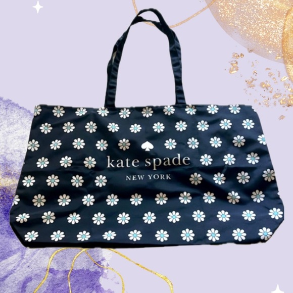 Large Foldup Canvas Daisy Tote - Picture 1 of 6